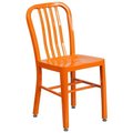 Alston Quality Alston Quality FM2700O Metal Dining Chair; Orange FM2700O